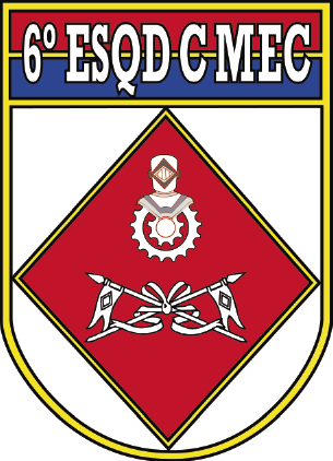 Coat of arms (crest) of the 6th Mechanized Cavalry Squadron, Brazilian Army
