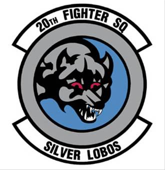 Coat of arms (crest) of the 20th Fighter Squadron, US Air Force