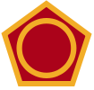 Coat of arms (crest) of the 50th Infantry Division (Phantom Unit), US Army