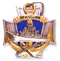 Coat of arms (crest) of the ORP Warszawa, Polish Navy