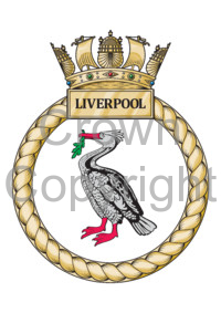 Coat of arms (crest) of the HMS Liverpool, Royal Navy