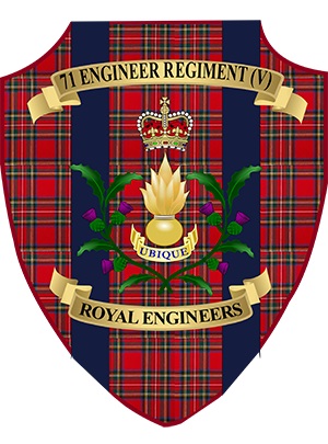 Coat of arms (crest) of the 71 Engineer Regiment (Army Reserve), RE, British Army