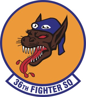 Coat of arms (crest) of the 36th Fighter Squadron, US Air Force