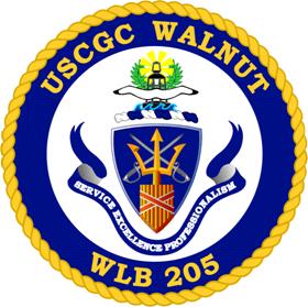 Coat of arms (crest) of USCGC Walnut (WLB-205)