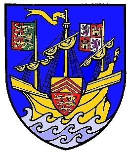 Arms (crest) of Weymouth and Melcombe Regis