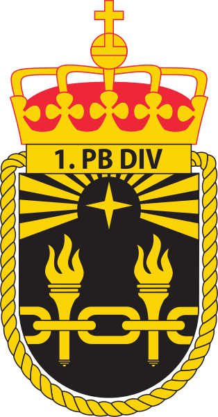 Coat of arms (crest) of the 1st Patrol Boat Division, Norwegian Navy
