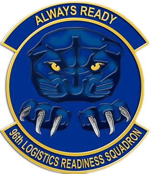 Coat of arms (crest) of the 96th Logistics Readiness Squadron, US Air Force