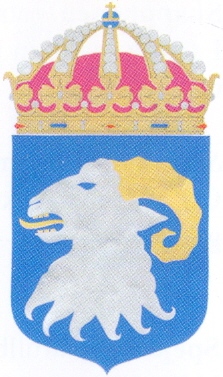 Coat of arms (crest) of the HMS Visborg, Swedish Navy