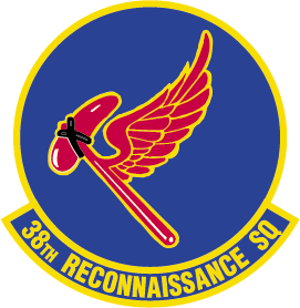 Coat of arms (crest) of the 38th Reconnasissance Squadron, US Air Force