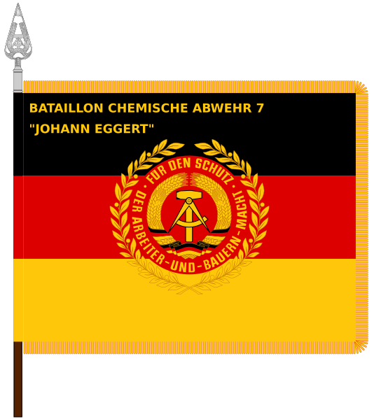 Colour of the Chemical Defence Battalion 7 Johann Eggert, NVA
