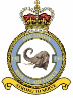 Coat of arms (crest) of the No 130 Squadron, Royal Air Force