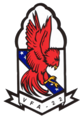 Coat of arms (crest) of VFA-22 Fighting Redcocks, US Navy