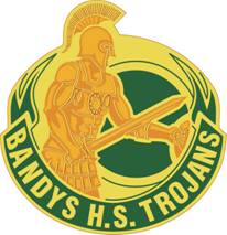 Coat of arms (crest) of Bandys High School Junior Reserve Officer Training Corps, US Army