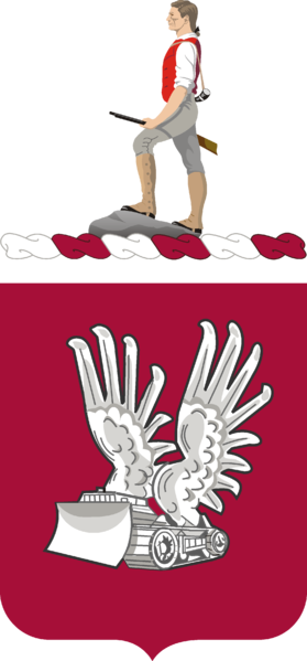 Coat of arms (crest) of 365th Engineer Battalion, US Army