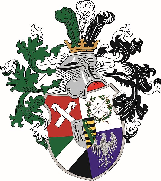 Arms of Corps Saxonia zu Karlsruhe