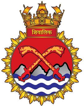 Coat of arms (crest) of the INS Shivalik, Indian Navy