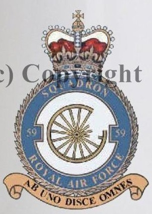 Coat of arms (crest) of the No 59 Squadron, Royal Air Force