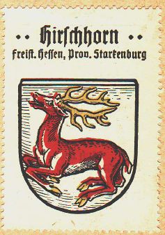 Wappen von Hirschhorn (Neckar)/Coat of arms (crest) of Hirschhorn (Neckar)
