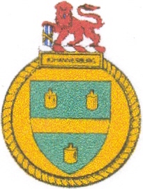 Coat of arms (crest) of the SAS Johannesburg, South African Navy