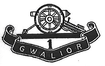 Coat of arms (crest) of the 1st Gwalior Mountain Battery, Gwalior