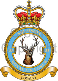 Coat of arms (crest) of the No 33 Squadron, Royal Air Force