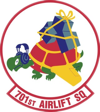 Coat of arms (crest) of the 701st Airlift Squadron, US Air Force