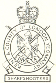 Coat of arms (crest) of the Kent and County of London Yeomanry (Sharpshooters), British Army