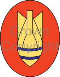 Coat of arms (crest) of the 33 Engineer Regiment (Explosive Ordnance Disposal), RE, British Army