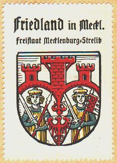 Wappen von Friedland (Mecklenburg)/Coat of arms (crest) of Friedland (Mecklenburg)