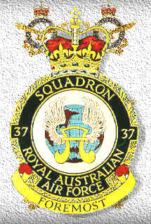 Coat of arms (crest) of the No 37 Squadron, Royal Australian Air Force