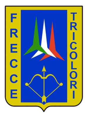 Coat of arms (crest) of the 313th Group Frecce Tricolori Aerobatic Team, Italian Air Force