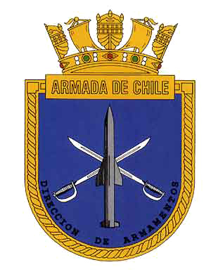 Coat of arms (crest) of the Directorate of Armaments, Chilean Navy