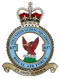 Coat of arms (crest) of the No 637 Volunteer Gliding Squadron, Royal Air Force