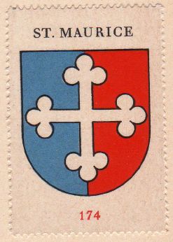 Wappen von/Blason de Saint-Maurice (Wallis)
