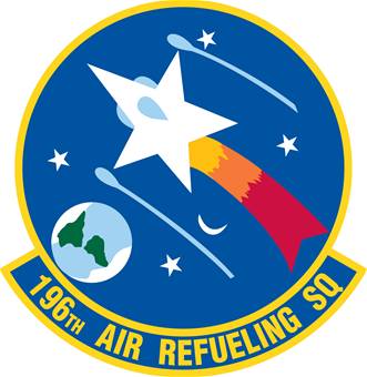 Coat of arms (crest) of the 196th Air Refueling Squadron, California Air National Guard