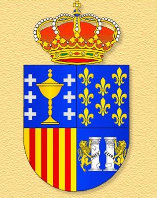 Coat of arms (crest) of the 8th Light Regiment Cazadores de la Reina Gobernadora