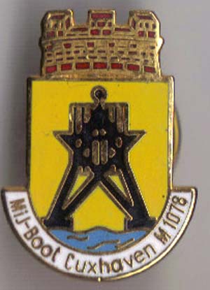 Blason de Mine Hunter Cuxhaven, German Navy/Arms (crest) of Mine Hunter Cuxhaven, German Navy