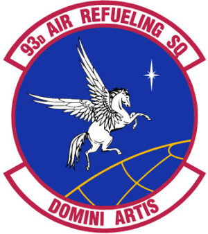 Coat of arms (crest) of the 93rd Air Refueling Squadron, US Air Force