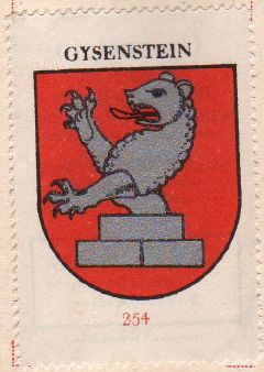 Wappen von/Blason de Gysenstein