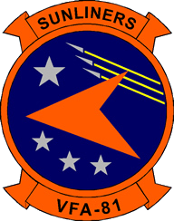 Coat of arms (crest) of the VFA-81 Sunliners, US Navy