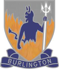 Coat of arms (crest) of Burlington City High School Junior Reserve Officer Training Corps, US Army