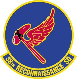 Coat of arms (crest) of the 38th Reconnaissance Squadron, US Air Force