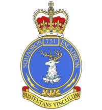 Coat of arms (crest) of the 731 Signal Squadron, Canada