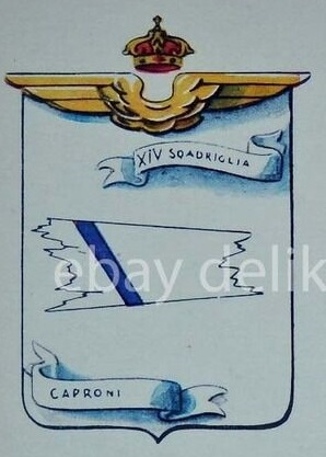 Coat of arms (crest) of the XIV Caproni Squadron, Regia Aeronautica