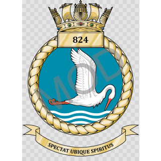 Coat of arms (crest) of the No 824 Squadron, FAA