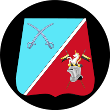 Emblem (crest) of the 1st Light Reconnaissance Squadron, III Reconnaissance Battalion, The Guards Hussar Regiment, Danish Army