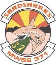 Coat of arms (crest) of MWSS-371 Sand Sharks, USMC
