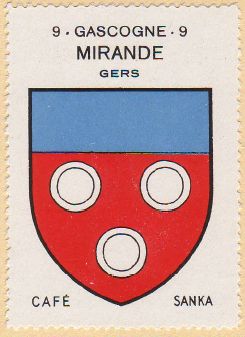 Blason de Mirande/Coat of arms (crest) of {{PAGENAME