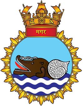 Coat of arms (crest) of the INS Magar, Indian Navy