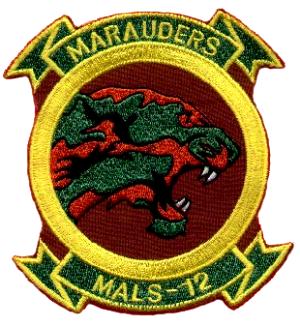 Coat of arms (crest) of the MALS-12 Marauders, USMC